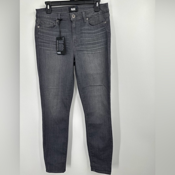 NEW Paige Verdugo Ankle Mid Rise Ultra Skinny Jeans Summit Grey Womens 31 - Picture 1 of 5